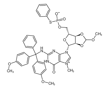 2-N-(4,4'-dimethoxytrityl)-2',3'-methoxymethylene-7-methylguanosine-5' S-phenylthiophosphate inner salt CAS:98151-69-0 manufacturer & supplier