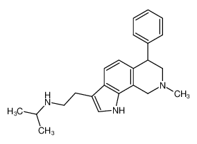 3-(isopropylaminoethyl)-8-methyl-6-phenyl-6,7,8,9-tetrahydro-1H-pyrido[4,3-g]indole CAS:98159-45-6 manufacturer & supplier