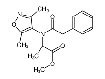 methyl (2S)-2-[(3,5-dimethyl-1,2-oxazol-4-yl)-(2-phenylacetyl)amino]propanoate CAS:98165-97-0 manufacturer & supplier