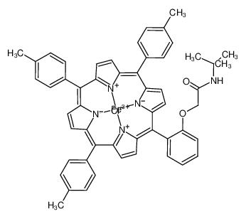 iron(III) 5-(2-(((tert-butylamino)carbonyl)methoxy)phenyl)-10,15,20-tri-p-tolylporphyrin chloride CAS:98170-55-9 manufacturer & supplier