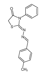 4-methyl-benzaldehyde (4-oxo-3-phenyl-thiazolidin-2-ylidene)-hydrazone CAS:98178-24-6 manufacturer & supplier