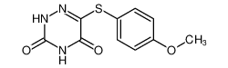 1,2,4-Triazine-3,5(2H,4H)-dione, 6-[(4-methoxyphenyl)thio]- CAS:98185-12-7 manufacturer & supplier