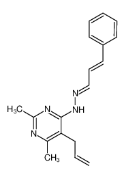 N-(5-Allyl-2,6-dimethyl-pyrimidin-4-yl)-N'-[(E)-3-phenyl-prop-2-en-(E)-ylidene]-hydrazine CAS:98189-74-3 manufacturer & supplier