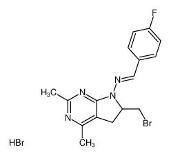 (6-Bromomethyl-2,4-dimethyl-5,6-dihydro-pyrrolo[2,3-d]pyrimidin-7-yl)-[1-(4-fluoro-phenyl)-meth-(E)-ylidene]-amine; hydrobromide CAS:98189-76-5 manufacturer & supplier