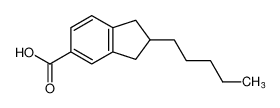 1H-Indene-5-carboxylic acid, 2,3-dihydro-2-pentyl- CAS:98191-06-1 manufacturer & supplier