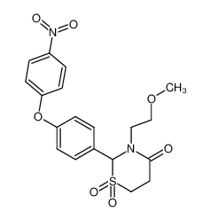 3-(2-methoxy-ethyl)-2-[4-(4-nitro-phenoxy)-phenyl]-1,1-dioxo-1λ6-[1,3]thiazinan-4-one CAS:98196-32-8 manufacturer & supplier