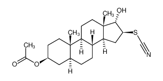 16β-Thiocyanato-5α-androstan-3β,17α-diol-3-monoacetat CAS:982-07-0 manufacturer & supplier