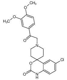 6-chloro-1'-(2-(3,4-dimethoxyphenyl)-2-oxoethyl)spiro[benzo[d][1,3]oxazine-4,4'-piperidin]-2(1H)-one CAS:98203-39-5 manufacturer & supplier