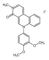 6-(3,4-Dimethoxy-phenyl)-3-methyl-4-oxo-4,6-dihydro-benzo[c][2,7]naphthyridin-3-ium; iodide CAS:98207-61-5 manufacturer & supplier