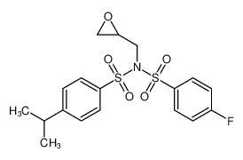 4-fluoro-N-((4-isopropylphenyl)sulfonyl)-N-(oxiran-2-ylmethyl)benzenesulfonamide CAS:98210-12-9 manufacturer & supplier