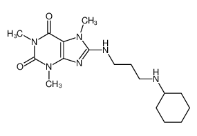 8-(3-cyclohexylamino-propylamino)-1,3,7-trimethyl-3,7-dihydro-purine-2,6-dione CAS:98223-07-5 manufacturer & supplier