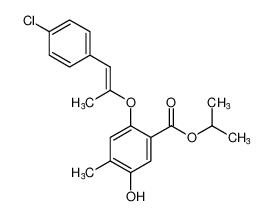 isopropyl (E)-2-((1-(4-chlorophenyl)prop-1-en-2-yl)oxy)-5-hydroxy-4-methylbenzoate CAS:98230-82-1 manufacturer & supplier