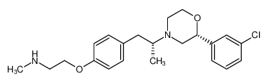 2-(4-((R)-2-((R)-2-(3-chlorophenyl)morpholino)propyl)phenoxy)-N-methylethan-1-amine CAS:98235-64-4 manufacturer & supplier