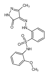 N-(2-methoxy-phenyl)-2-[(5-methyl-3-oxo-2,3-dihydro-pyrazol-4-ylidene)-hydrazino]-benzenesulfonamide CAS:98250-81-8 manufacturer & supplier