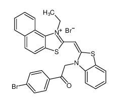 (E)-2-((3-(2-(4-bromophenyl)-2-oxoethyl)benzo[d]thiazol-2(3H)-ylidene)methyl)-1-ethylnaphtho[1,2-d]thiazol-1-ium bromide CAS:98254-81-0 manufacturer & supplier