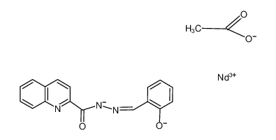 neodymium(III) 2-(2-oxidobenzylidene)-1-(quinoline-2-carbonyl)hydrazin-1-ide acetate CAS:98261-95-1 manufacturer & supplier