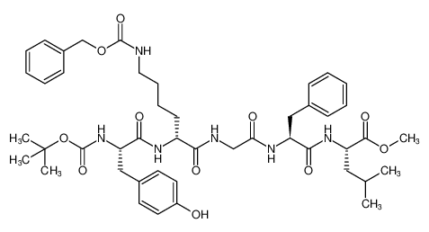 methyl N6-((benzyloxy)carbonyl)-N2-((tert-butoxycarbonyl)-L-tyrosyl)-D-lysylglycyl-L-phenylalanyl-L-leucinate CAS:98264-67-6 manufacturer & supplier