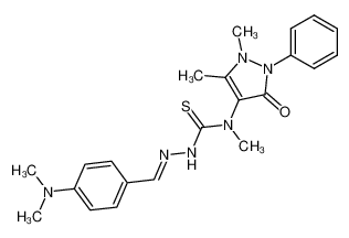 1-(4-dimethylamino-benzylidene)-4-(1,5-dimethyl-3-oxo-2-phenyl-2,3-dihydro-1H-pyrazol-4-yl)-4-methyl-thiosemicarbazide CAS:98271-96-6 manufacturer & supplier