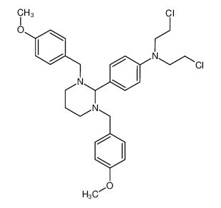 4-[1,3-bis-(4-methoxy-benzyl)-hexahydro-pyrimidin-2-yl]-N,N-bis-(2-chloro-ethyl)-aniline CAS:98274-52-3 manufacturer & supplier