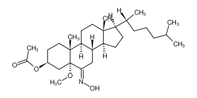 3β-Acetoxy-5-methoxy-5α-cholestan-6-one oxime CAS:98274-83-0 manufacturer & supplier