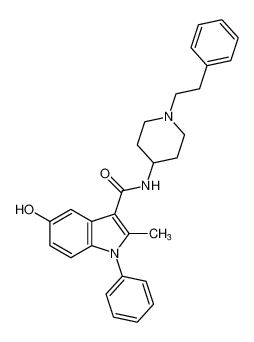 1H-Indole-3-carboxamide,5-hydroxy-2-methyl-1-phenyl-N-[1-(2-phenylethyl)-4-piperidinyl]- CAS:98290-90-5 manufacturer & supplier