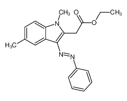 (1,5-Dimethyl-3-phenylazo-1H-indol-2-yl)-acetic acid ethyl ester CAS:98294-46-3 manufacturer & supplier