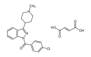 (4-chlorophenyl)(3-(1-methylpiperidin-4-yl)-1H-indazol-1-yl)methanone fumarate CAS:98295-31-9 manufacturer & supplier