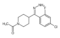 1-acetyl-4-(2-fluoro-4-chlorobenzoyl)piperidine hydrazone CAS:98295-41-1 manufacturer & supplier