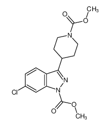 methyl 6-chloro-3-(1-(methoxycarbonyl)piperidin-4-yl)-1H-indazole-1-carboxylate CAS:98295-43-3 manufacturer & supplier