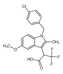 2-[1-(4-Chloro-benzyl)-5-methoxy-2-methyl-1H-indol-3-yl]-3,3,3-trifluoro-propionic acid CAS:983-70-0 manufacturer & supplier