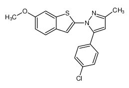 5-(4-chlorophenyl)-1-(6-methoxybenzo[b]thiophen-2-yl)-3-methyl-1H-pyrazole CAS:98319-16-5 manufacturer & supplier