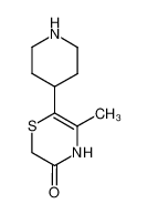 5-methyl-6-(4-piperidyl)-2H-1,4-thiazin-3(4H)-one CAS:98320-19-5 manufacturer & supplier