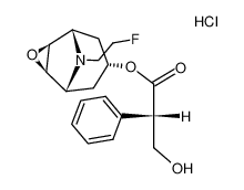 (S)-3-Hydroxy-2-phenyl-propionic acid (1R,2R,4S,5S,7S)-9-(2-fluoro-ethyl)-3-oxa-9-aza-tricyclo[3.3.1.02,4]non-7-yl ester; hydrochloride CAS:98321-42-7 manufacturer & supplier