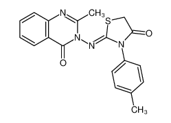 2-methyl-3-(3-(4-tolyl)-4-oxothiazolidin-2-ylidene)amino-4(3H)-quinazolinone CAS:98323-17-2 manufacturer & supplier