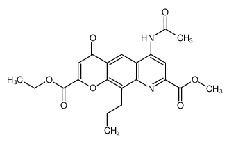 5-Acetylamino-4-oxo-9-propyl-4H-1-oxa-8-aza-anthracene-2,7-dicarboxylic acid 2-ethyl ester 7-methyl ester CAS:98331-67-0 manufacturer & supplier