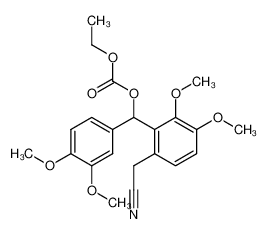 Carbonic acid (6-cyanomethyl-2,3-dimethoxy-phenyl)-(3,4-dimethoxy-phenyl)-methyl ester ethyl ester CAS:98352-12-6 manufacturer & supplier