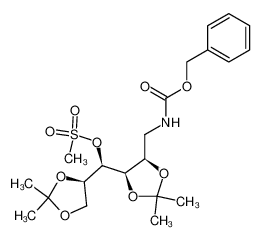 Methanesulfonic acid (R)-[(4R,5R)-5-(benzyloxycarbonylamino-methyl)-2,2-dimethyl-[1,3]dioxolan-4-yl]-((R)-2,2-dimethyl-[1,3]dioxolan-4-yl)-methyl ester CAS:98362-00-6 manufacturer & supplier