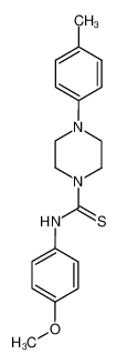 4-p-tolyl-piperazine-1-carbothioic acid 4-methoxy-anilide CAS:98363-81-6 manufacturer & supplier