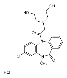 8-Chlor-5,10-dihydro-5-(bis(2-hydroxyethyl)aminoacetyl)-10-methyl-11H-dibenzo(b,e)(1,4)diazepin-11-on-hydrochlorid CAS:98374-74-4 manufacturer & supplier