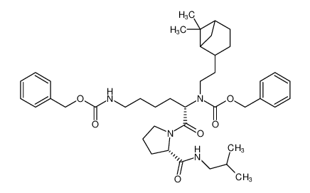 benzyl ((S)-6-(((benzyloxy)carbonyl)amino)-1-((S)-2-(isobutylcarbamoyl)pyrrolidin-1-yl)-1-oxohexan-2-yl)(2-(6,6-dimethylbicyclo[3.1.1]heptan-2-yl)ethyl)carbamate CAS:98385-38-7 manufacturer & supplier