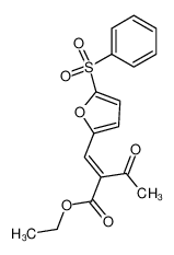 2-[1-(5-Benzenesulfonyl-furan-2-yl)-meth-(E)-ylidene]-3-oxo-butyric acid ethyl ester CAS:98386-97-1 manufacturer & supplier