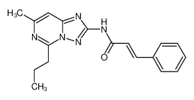 N-(7-methyl-5-propyl-[1,2,4]triazolo[1,5-c]pyrimidin-2-yl)-3-phenyl-acrylamide CAS:98396-44-2 manufacturer & supplier