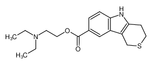 1,3,4,5-tetrahydro-thiopyrano[4,3-b]indole-8-carboxylic acid 2-diethylamino-ethyl ester CAS:98397-31-0 manufacturer & supplier