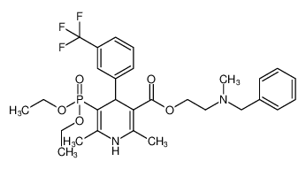 2-(benzyl(methyl)amino)ethyl 5-(diethoxyphosphoryl)-2,6-dimethyl-4-(3-(trifluoromethyl)phenyl)-1,4-dihydropyridine-3-carboxylate CAS:98398-96-0 manufacturer & supplier