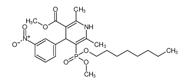 methyl 5-(methoxy(octyloxy)phosphoryl)-2,6-dimethyl-4-(3-nitrophenyl)-1,4-dihydropyridine-3-carboxylate CAS:98399-49-6 manufacturer & supplier