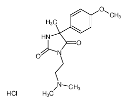 3-(2-Dimethylamino-ethyl)-5-(4-methoxy-phenyl)-5-methyl-imidazolidine-2,4-dione; hydrochloride CAS:98402-18-7 manufacturer & supplier