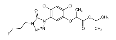 isopropyl 2-(2,4-dichloro-5-(4-(3-fluoropropyl)-5-oxo-4,5-dihydro-1H-tetrazol-1-yl)phenoxy)propanoate CAS:98403-78-2 manufacturer & supplier