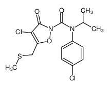 4-chloro-N-(4-chlorophenyl)-N-isopropyl-5-((methylthio)methyl)-3-oxoisoxazole-2(3H)-carboxamide CAS:98406-63-4 manufacturer & supplier