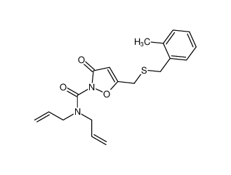 N,N-diallyl-5-(((2-methylbenzyl)thio)methyl)-3-oxoisoxazole-2(3H)-carboxamide CAS:98406-92-9 manufacturer & supplier