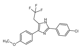 2-(4-chlorophenyl)-4-(4-methoxyphenyl)-5-(2,2,2-trifluoroethyl)-1H-imidazole CAS:98412-68-1 manufacturer & supplier